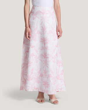 Women Clara Printed Classic Flared Skirt
