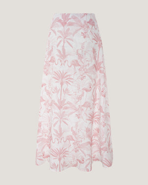 Women Clara Printed Classic Flared Skirt