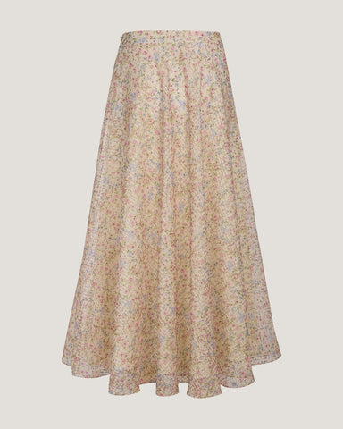 Women Alaia Flared Printed Skirt