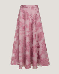 Women Alaia Flared Jacquard Skirt