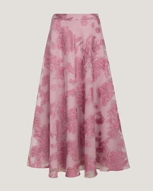 Women Alaia Flared Jacquard Skirt