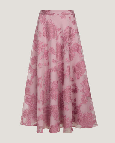 Women Alaia Flared Jacquard Skirt