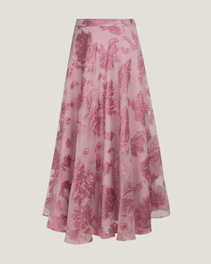 Women Alaia Flared Jacquard Skirt