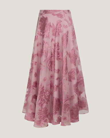 Women Alaia Flared Jacquard Skirt