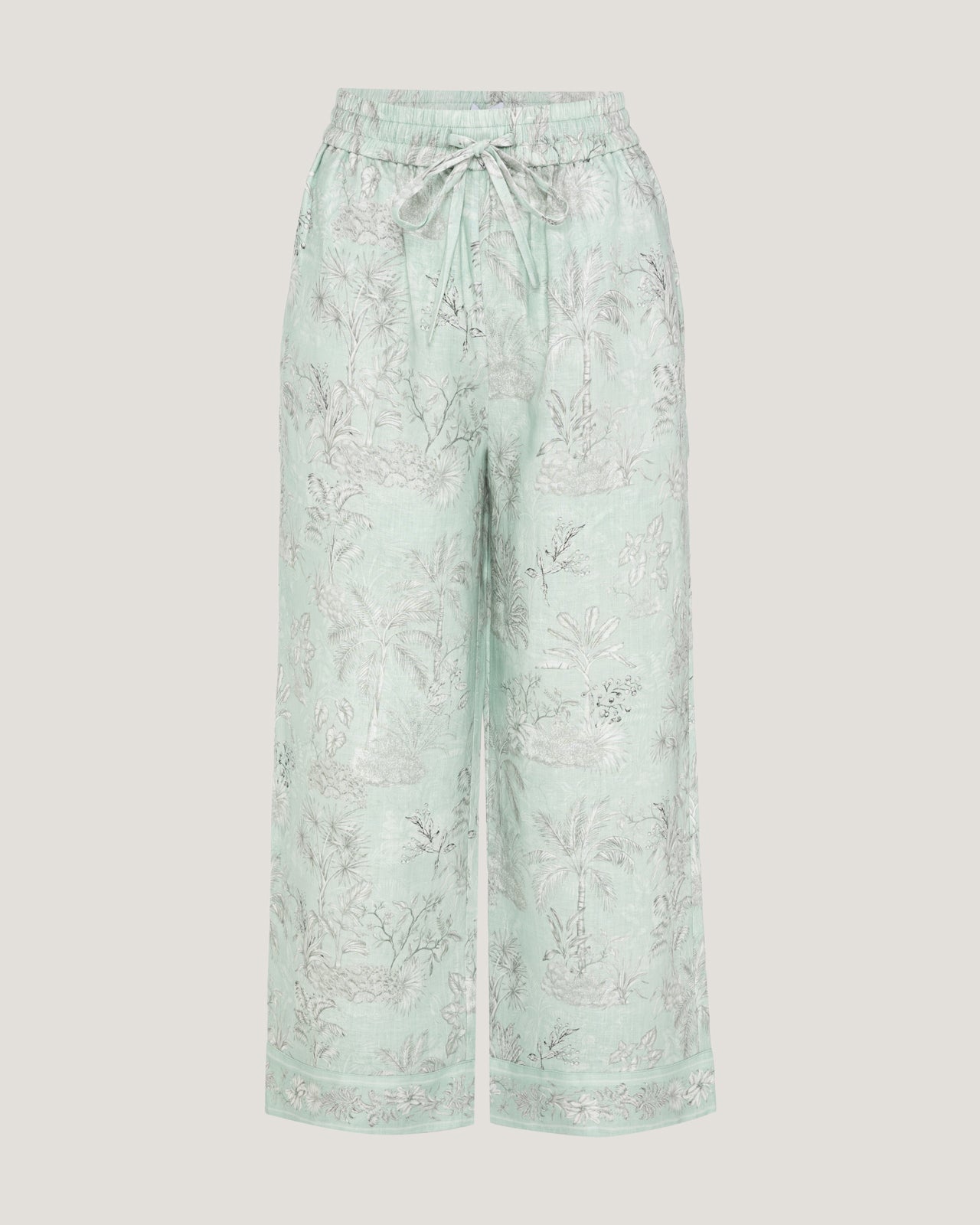 Women Jamila Border Printed Trousers