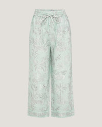 Women Jamila Border Printed Trousers