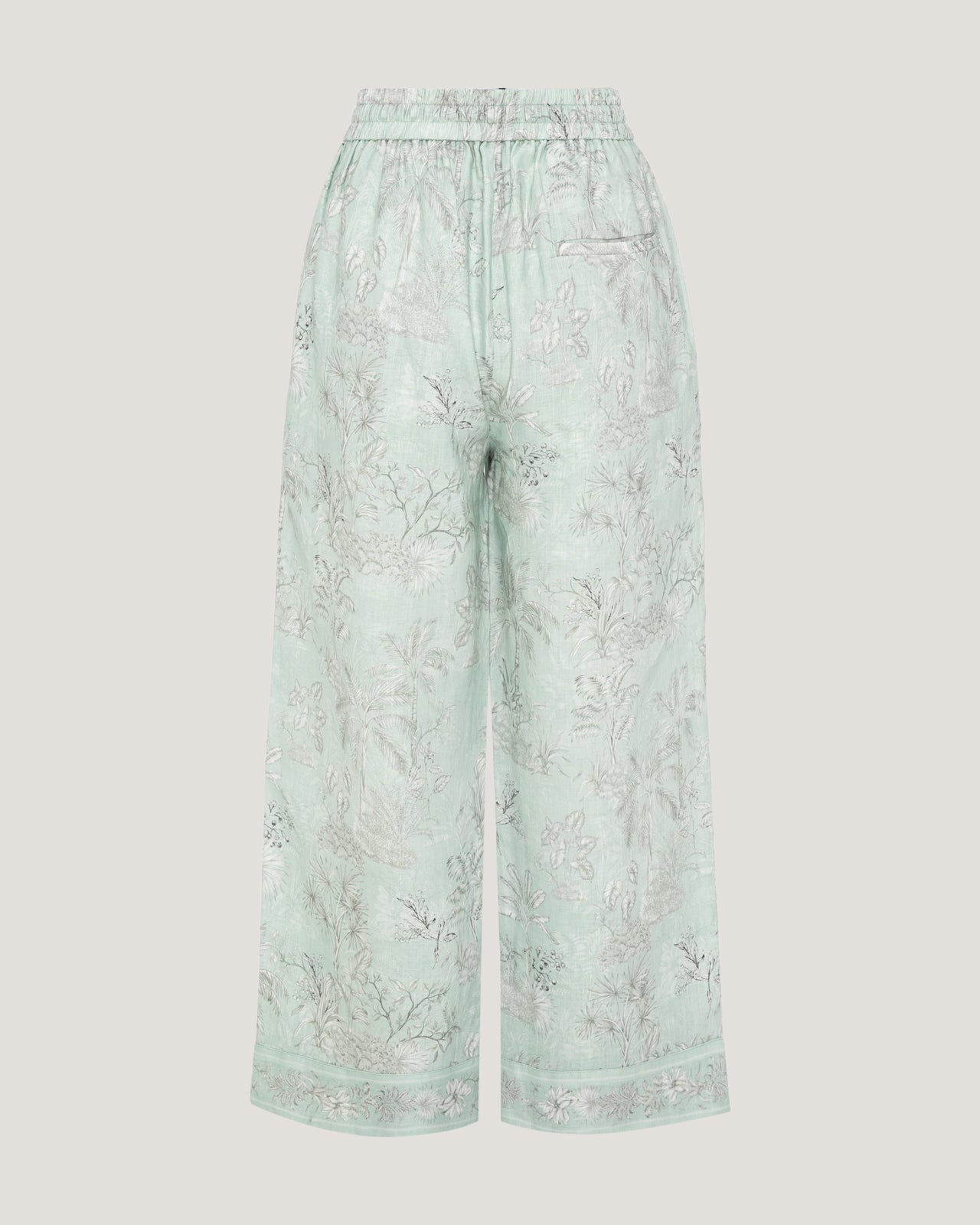 Women Jamila Border Printed Trousers