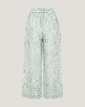 Women Jamila Border Printed Trousers