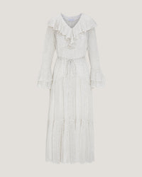 Karina Burnout Polka Dot Maxi Dress