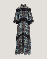 Magda Lace Printed Maxi Dress