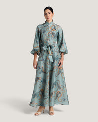 Nadia Printed Button Down Dress