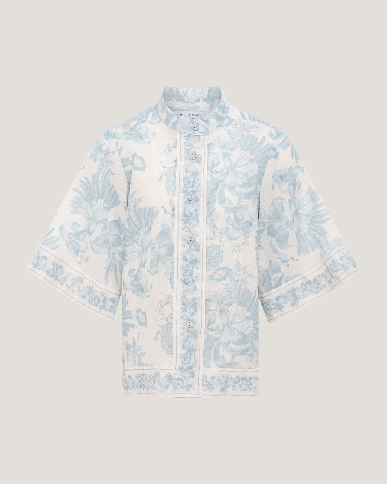 Girls Rosie Border Printed Shirt