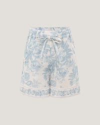 Girls Rosie Border Printed Shorts