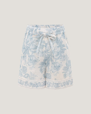 Girls Rosie Border Printed Shorts