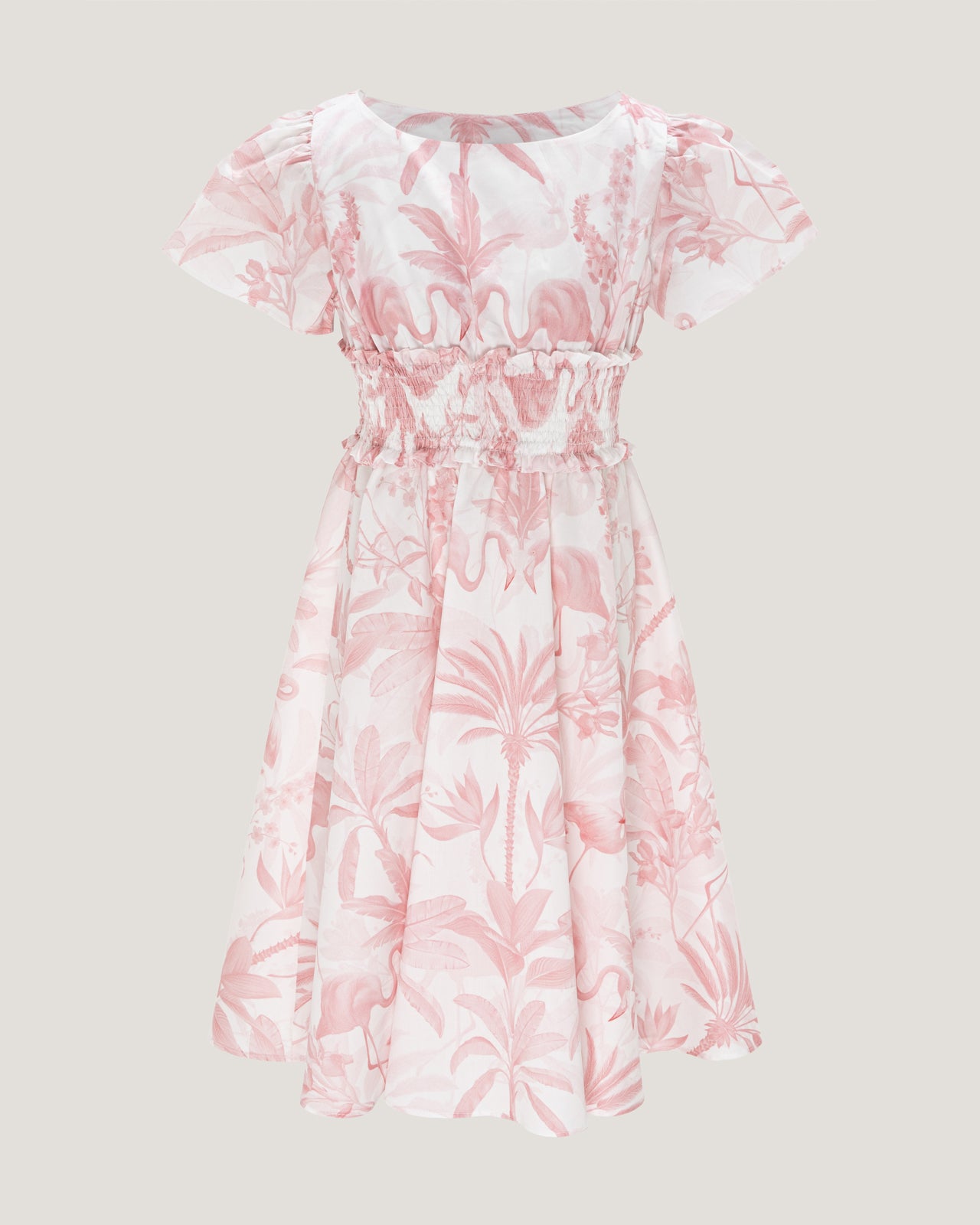 Girls Soraya Smocked Waist Printed Dress