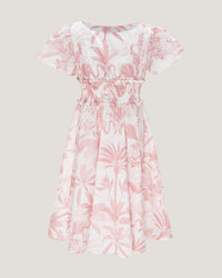 Girls Soraya Smocked Waist Printed Dress