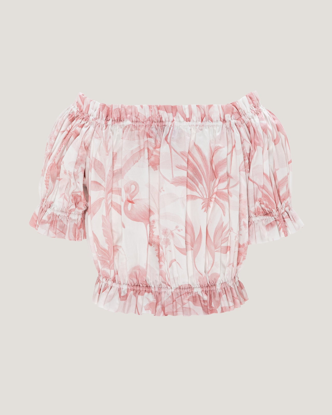 Girls Regina Elasticated Detail Printed Blouse