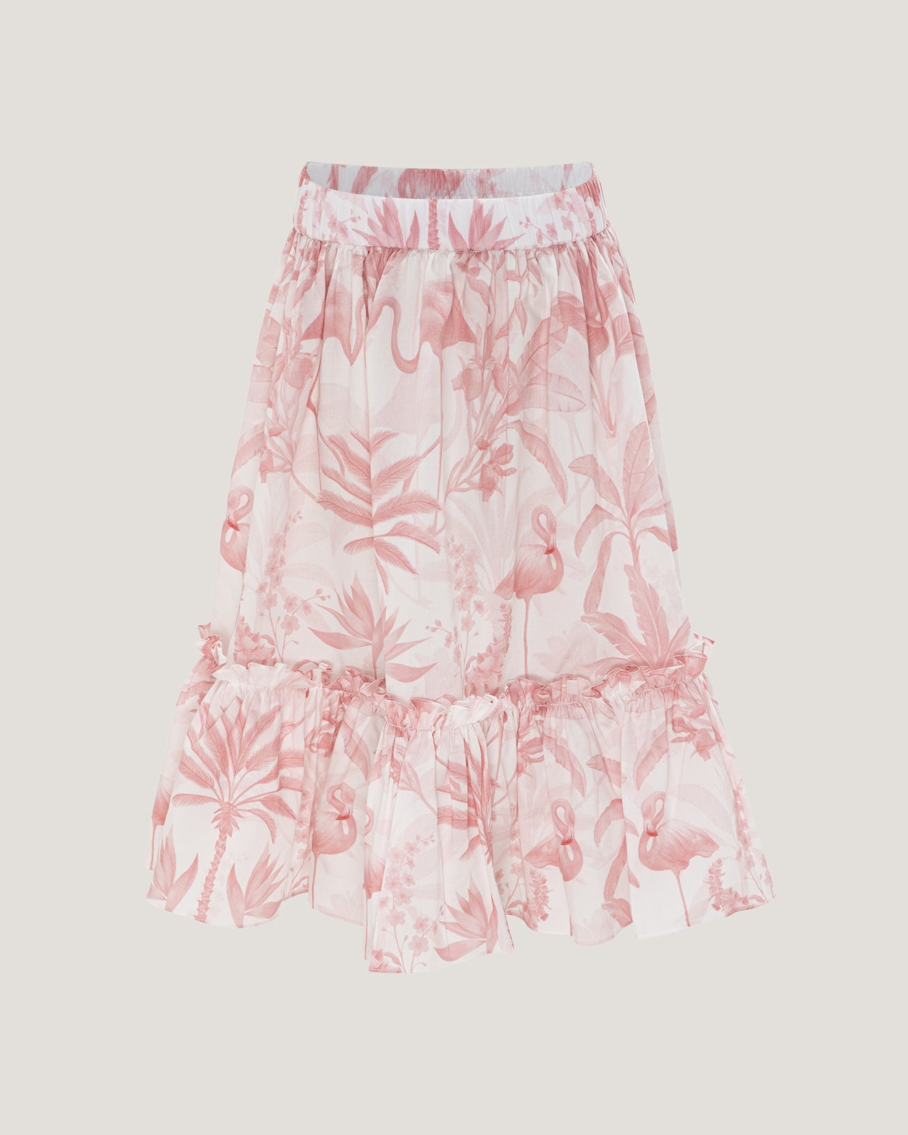 Girls Regina Elasticated Detail Printed Skirt