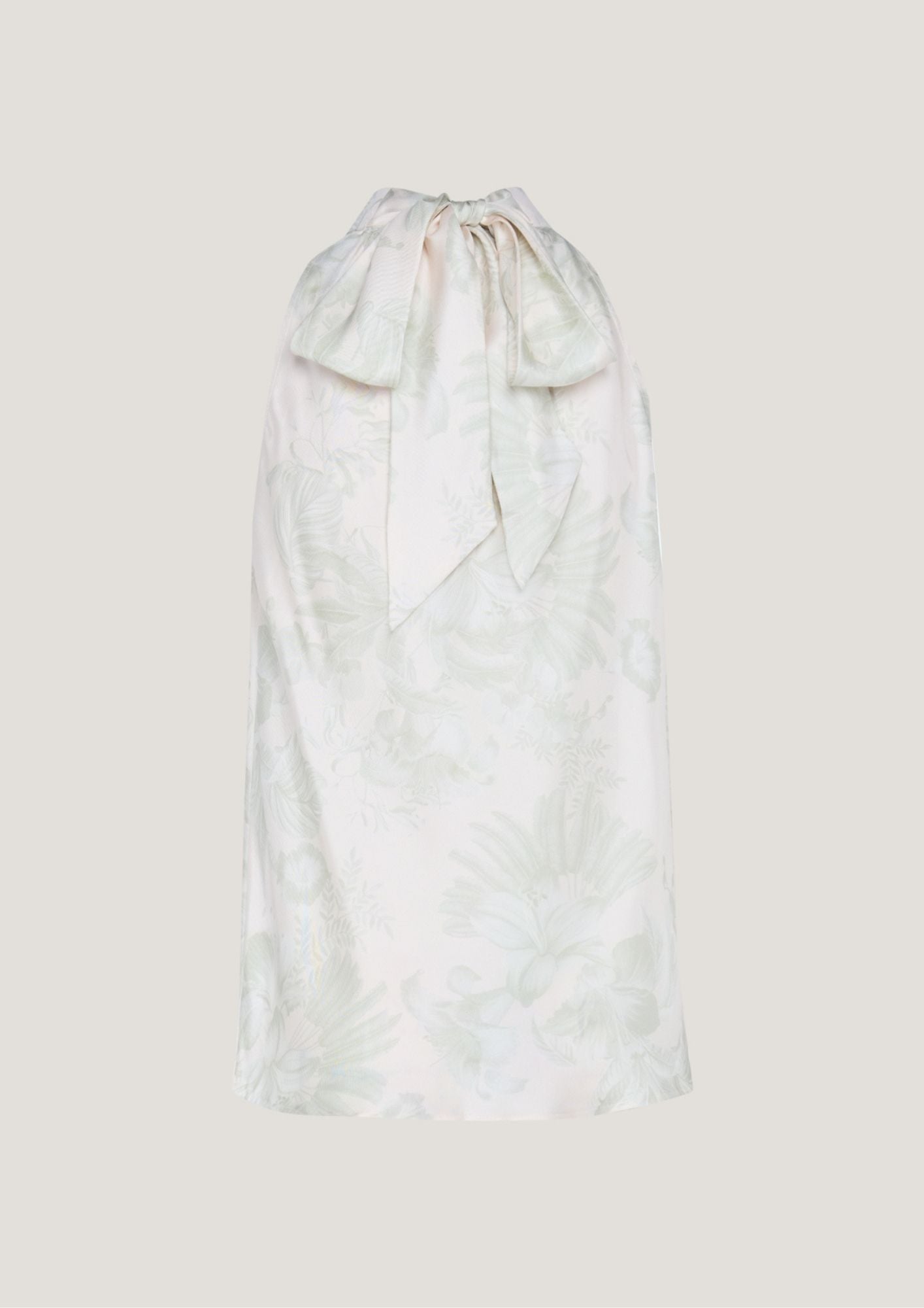 Women Victoria Printed Silk Halter Neck
