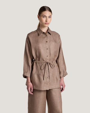 Women Carla Drawstring Tied Shirt
