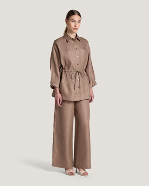 Women Carla Drawstring Tied Shirt