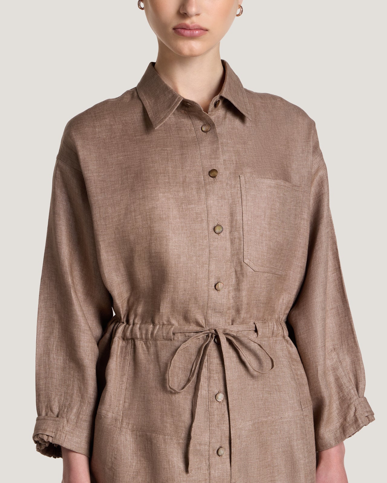 Women Carla Drawstring Tied Shirt