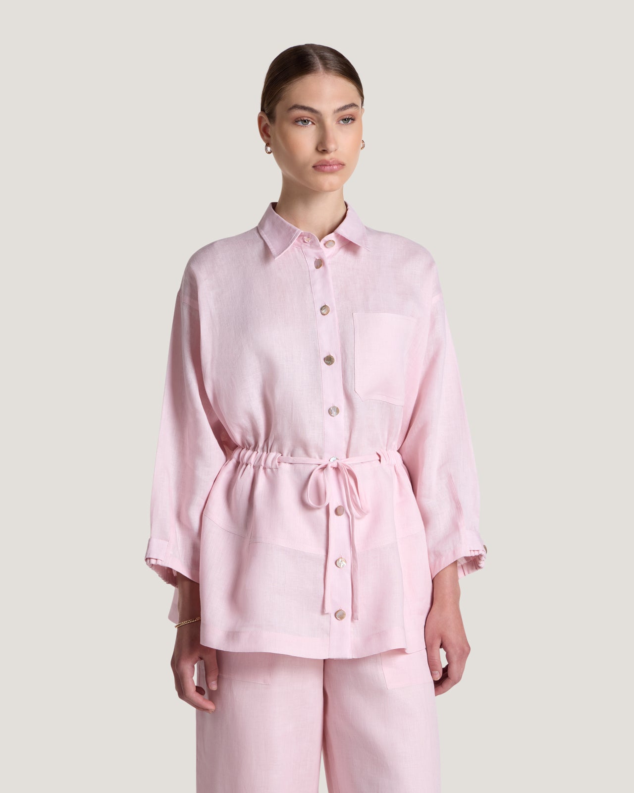 Women Carla Drawstring Tied Shirt
