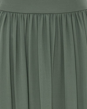 Women Lucy Gathered Silk Skirt