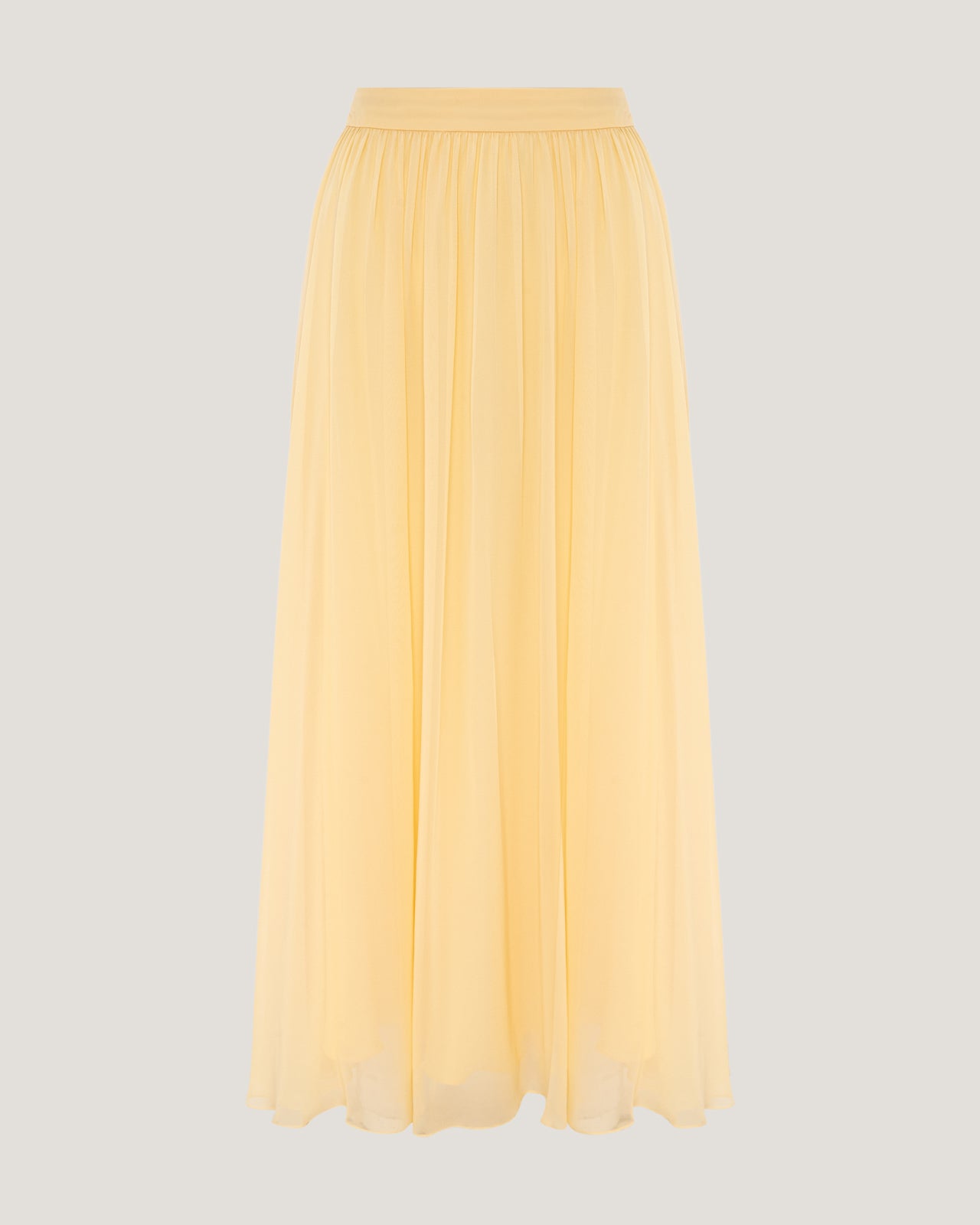 Women Lucy Gathered Silk Skirt