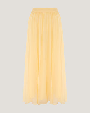 Women Lucy Gathered Silk Skirt