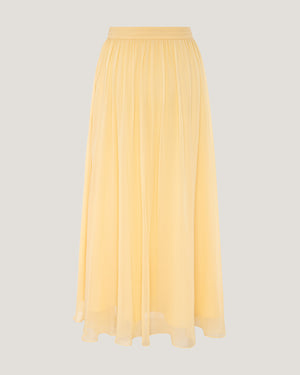 Women Lucy Gathered Silk Skirt