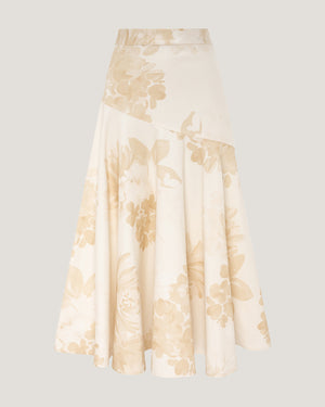 Women Zoe Denim Printed Maxi Skirt