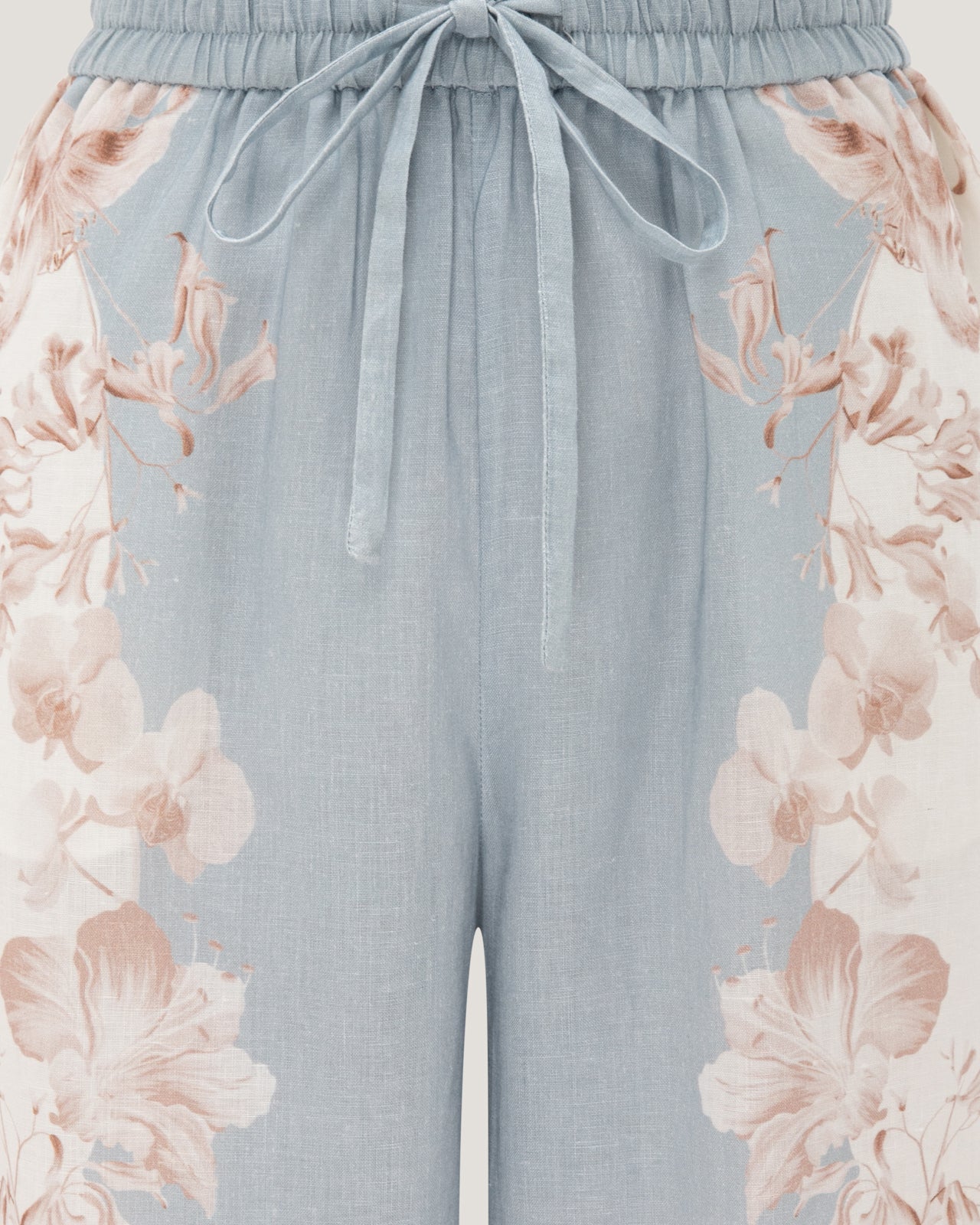 Women Carol Printed Elasticated Straight Leg Trousers