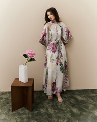 Women Nadia Printed Button Down Dress