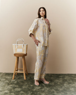 Women Jamila Border Printed Trousers