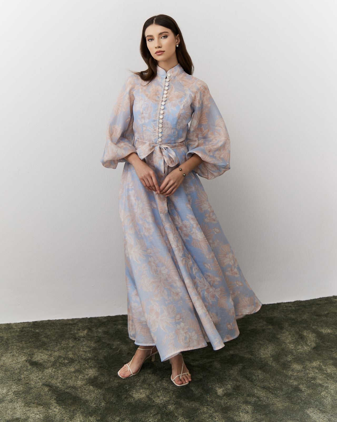 Women Nadia Printed Button Down Dress