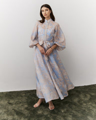 Women Nadia Printed Button Down Dress