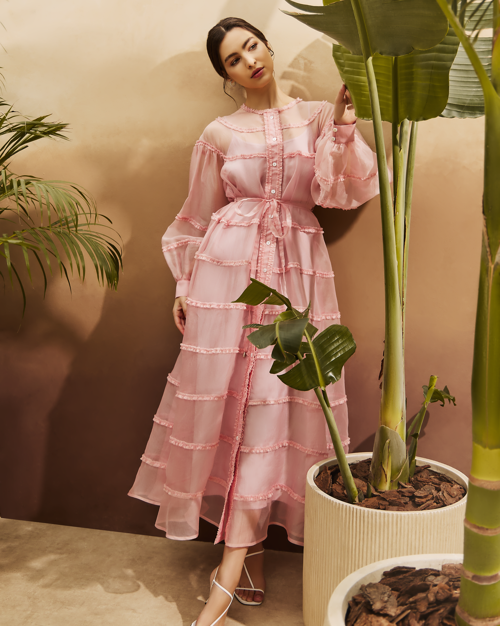 Women Rowdha Ruffle Maxi Dress