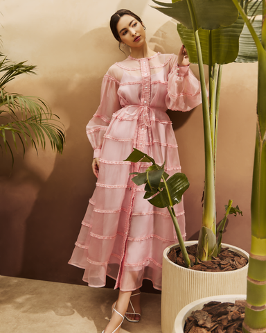 Women Rowdha Ruffle Maxi Dress