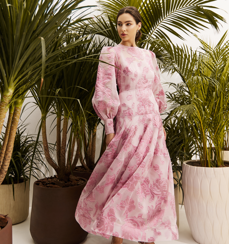 Women Yara Jacquard Maxi Dress