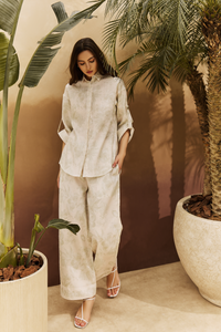 Women Jamila Border Print Shirt