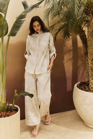 Women Jamila Border Print Shirt