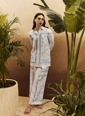 Women Kate Panel Print Shirt