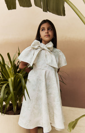 Girls Front Bow Dress