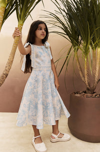 Girls Rory Ribbon Printed Dress