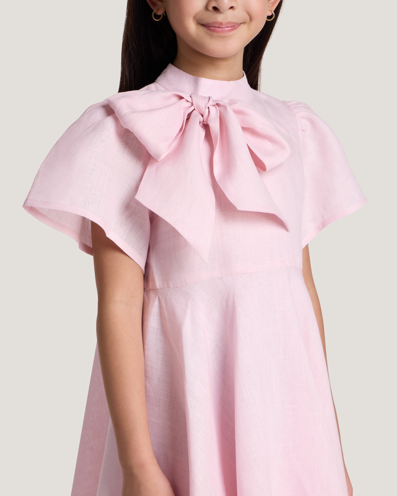 Girls Front Bow Dress