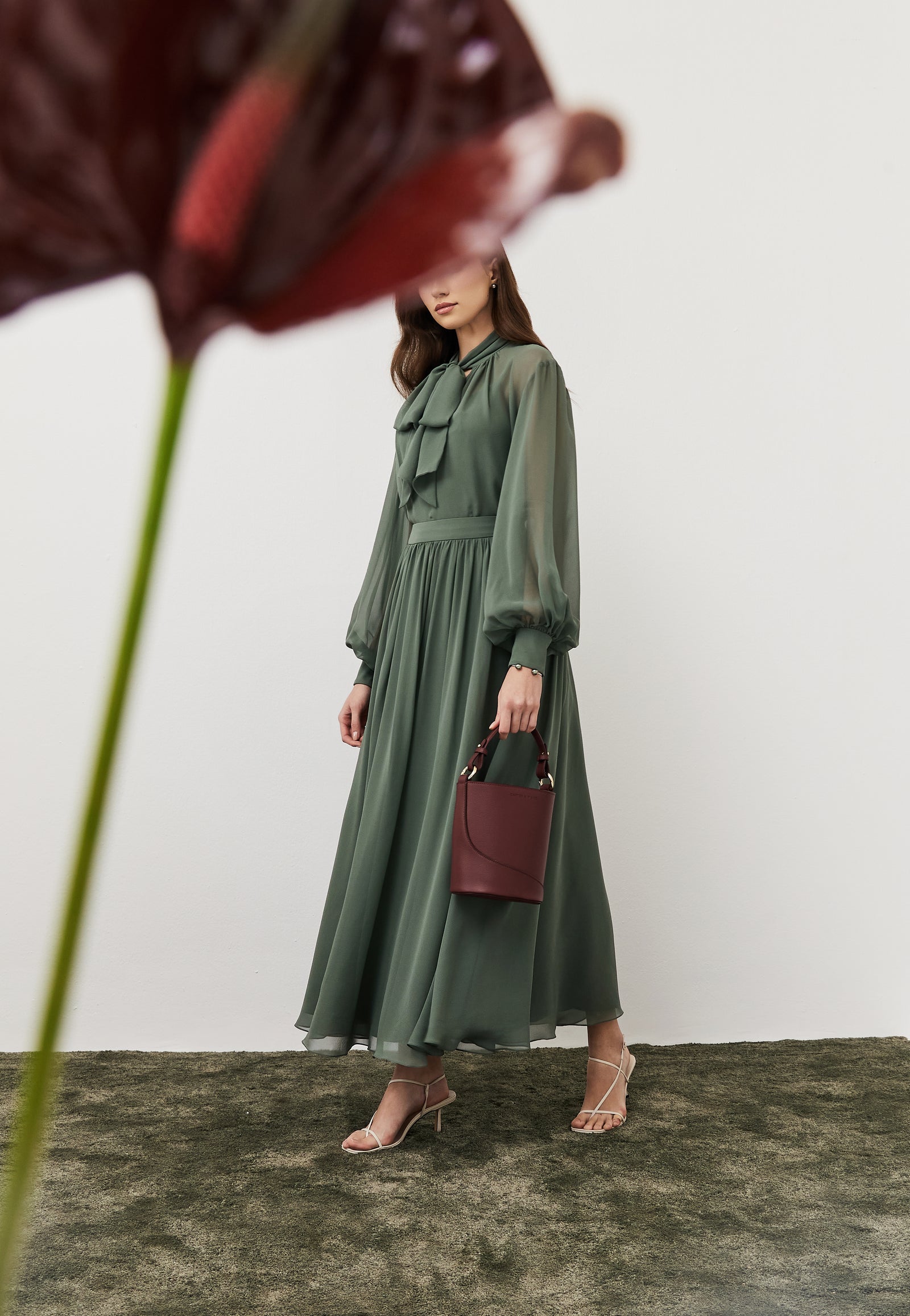 Leather Bucket Bag