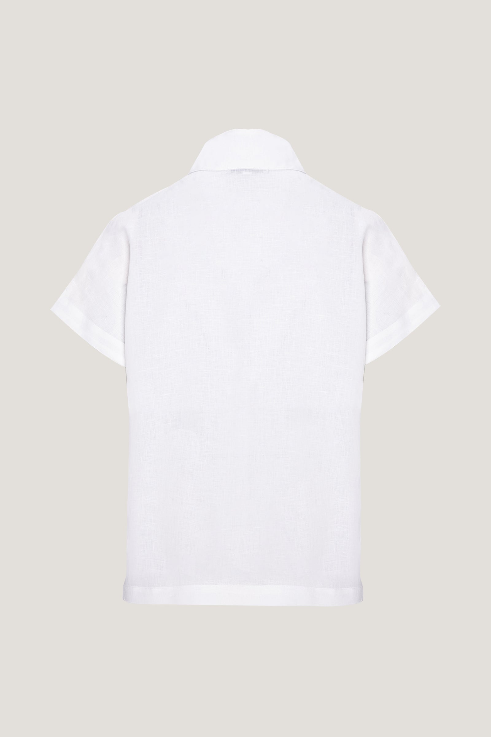 Jemma High Collar Placket Top