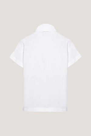 Jemma High Collar Placket Top