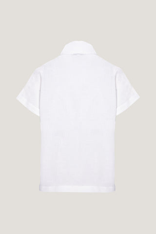Jemma High Collar Placket Top